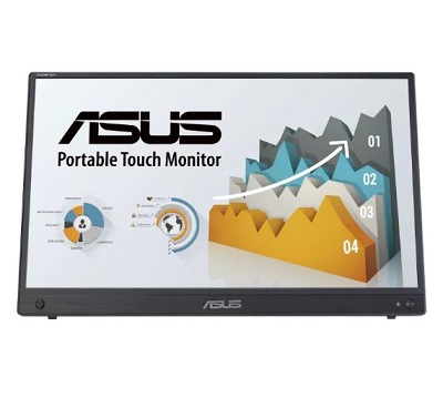 מסך מגע נייד לנשיאה 15.6 אינץ' אסוס Asus ZenScreen Touch MB16AMTR Portable Monitor 15.6 Inch Full HD 1920x1080 60Hz IPS 5ms Mini-HDMI USB Type-C Speaker